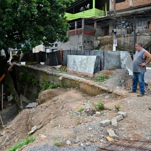 Barra Mansa avança com segunda fase de obra de contenção na Rua Major José Bento